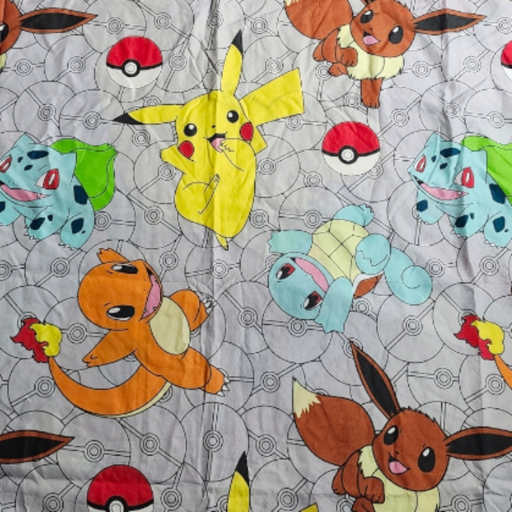Nintendo Pokemon Licensed Bedding Reversible Double Sided Duvet Cover